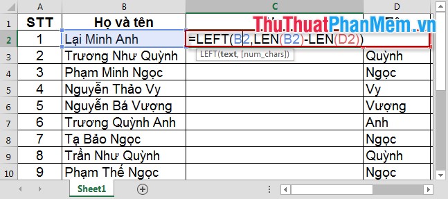 Sort names alphabetically in Excel Picture 5