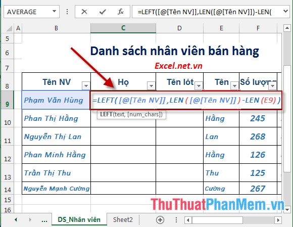 Sort the database in Excel Picture 8