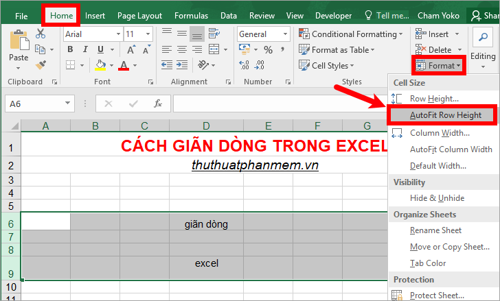 Excel Adjust Line Spacing