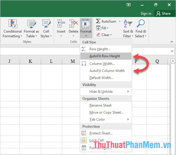 Spacing rows and columns in Excel beautifully Picture 4