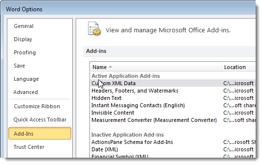 'Speed ​​up' for Microsoft Word 2007 and 2010 Picture 4