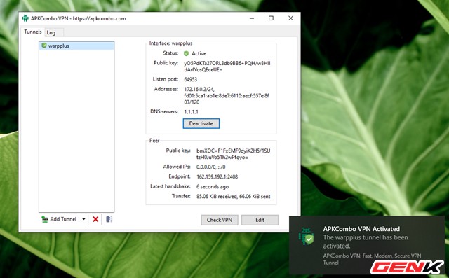 Speed ​​up networking when working from home with APKCombo VPN Picture 6
