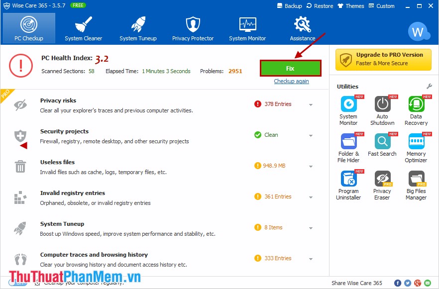 Speed ​​up your computer with Wise Care 365 Free Picture 3