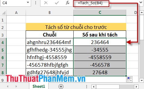 Split numbers from strings in Excel Picture 9