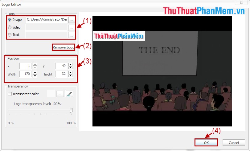 Stamp, insert logo into video by Vidlogo Picture 5