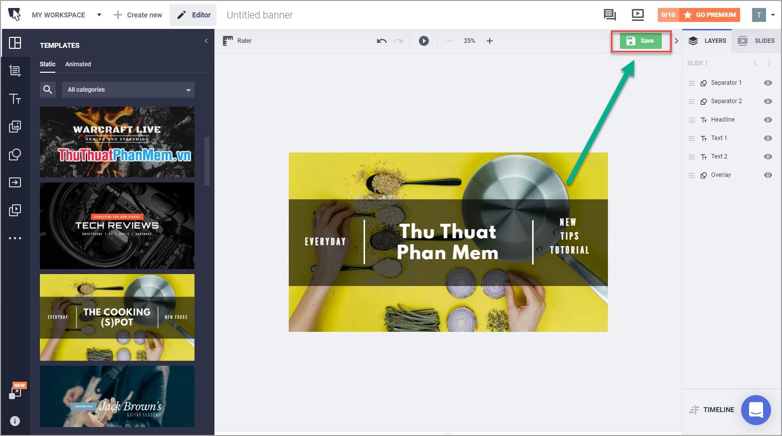 Standard YouTube cover image size & How to create fast and beautiful YouTube cover photos online Picture 7