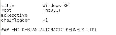 Start Linux and Windows XP on the same machine Picture 13