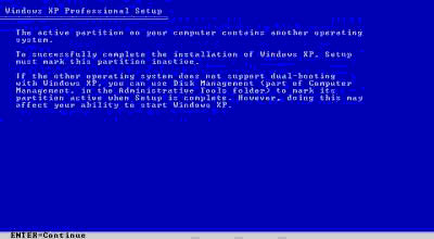 Start Linux and Windows XP on the same machine Picture 5