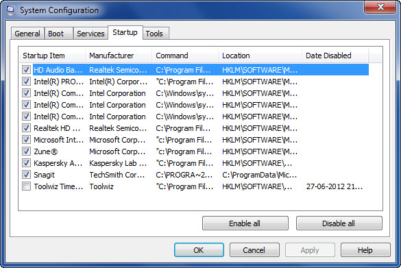 Start your computer quickly by turning off the App that starts with Win Picture 2