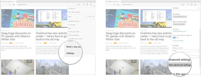 Steps to change Download options on Edge browser Windows 10 Picture 2