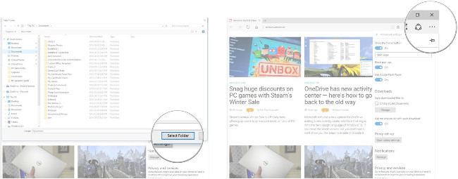 Steps to change Download options on Edge browser Windows 10 Picture 4