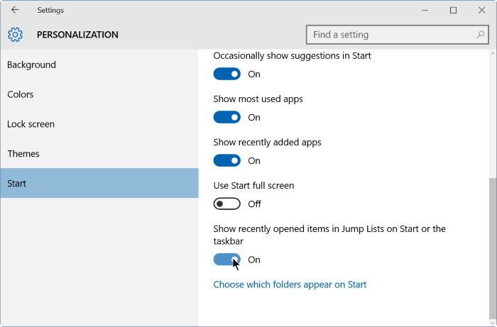 Steps to clear Jump Lists history on Windows 10 Picture 4