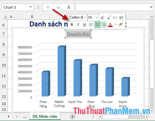 Tạo đồ thị trong Excel: Tính năng tạo đồ thị trong Excel là công cụ tuyệt vời để bạn trình bày dữ liệu một cách rõ ràng và dễ hiểu. Không chỉ giúp bạn tạo các đồ thị đẹp mắt, tính năng này còn giúp bạn thêm đặc tính vào các bảng số liệu của bạn với các lựa chọn thêm màu sắc và tính năng định dạng. Hãy tạo ra những bảng dữ liệu ấn tượng với tính năng tạo đồ thị trong Excel.