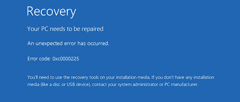 Steps to fix errors 0xc0000225 on Windows Vista / 7/8 / 8.1 / 10 Picture 2