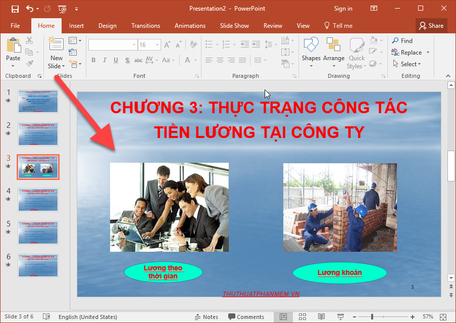 Steps to make presentation reports by Powerpoint fast and beautiful for beginners Picture 14