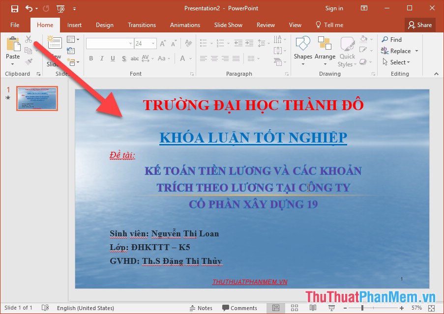 Steps to make presentation reports by Powerpoint fast and beautiful for beginners Picture 3