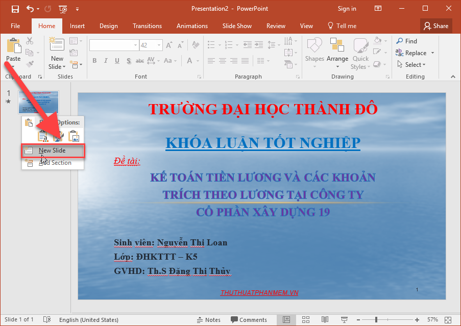 Steps to make presentation reports by Powerpoint fast and beautiful for beginners Picture 8