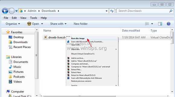 Steps to root Win32 virus: Expiro Picture 3