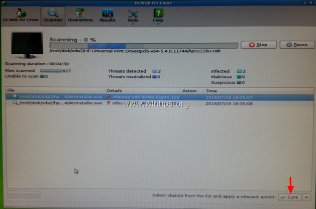 Steps to root Win32 virus: Expiro Picture 9