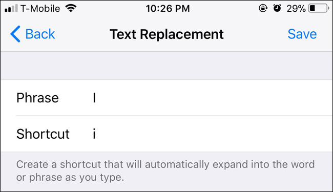 Strange error on iOS replaces 'I' into 'A' in text messages Picture 1