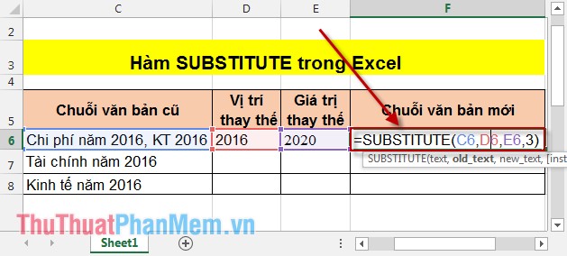SUBSTITUTE function - The function replaces text strings in Excel Picture 6