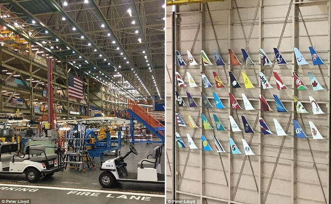 Suddenly enter the secret aircraft manufacturing workshop in the world's largest building Picture 12