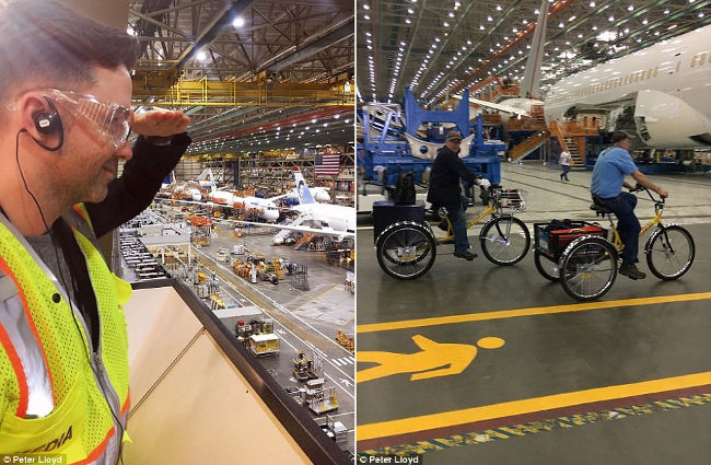 Suddenly enter the secret aircraft manufacturing workshop in the world's largest building Picture 5