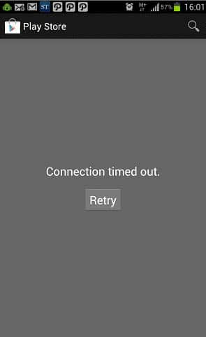 Summary of a way to fix Play Store error: 'Connection Timed Out' during the process of downloading and installing the application Picture 1