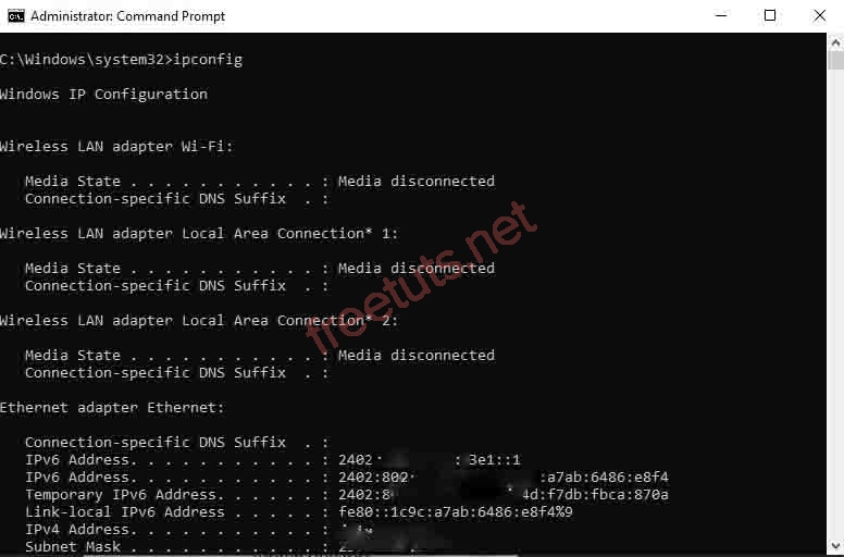 Summary of basic cmd commands and how to open Administrator rights Picture 6
