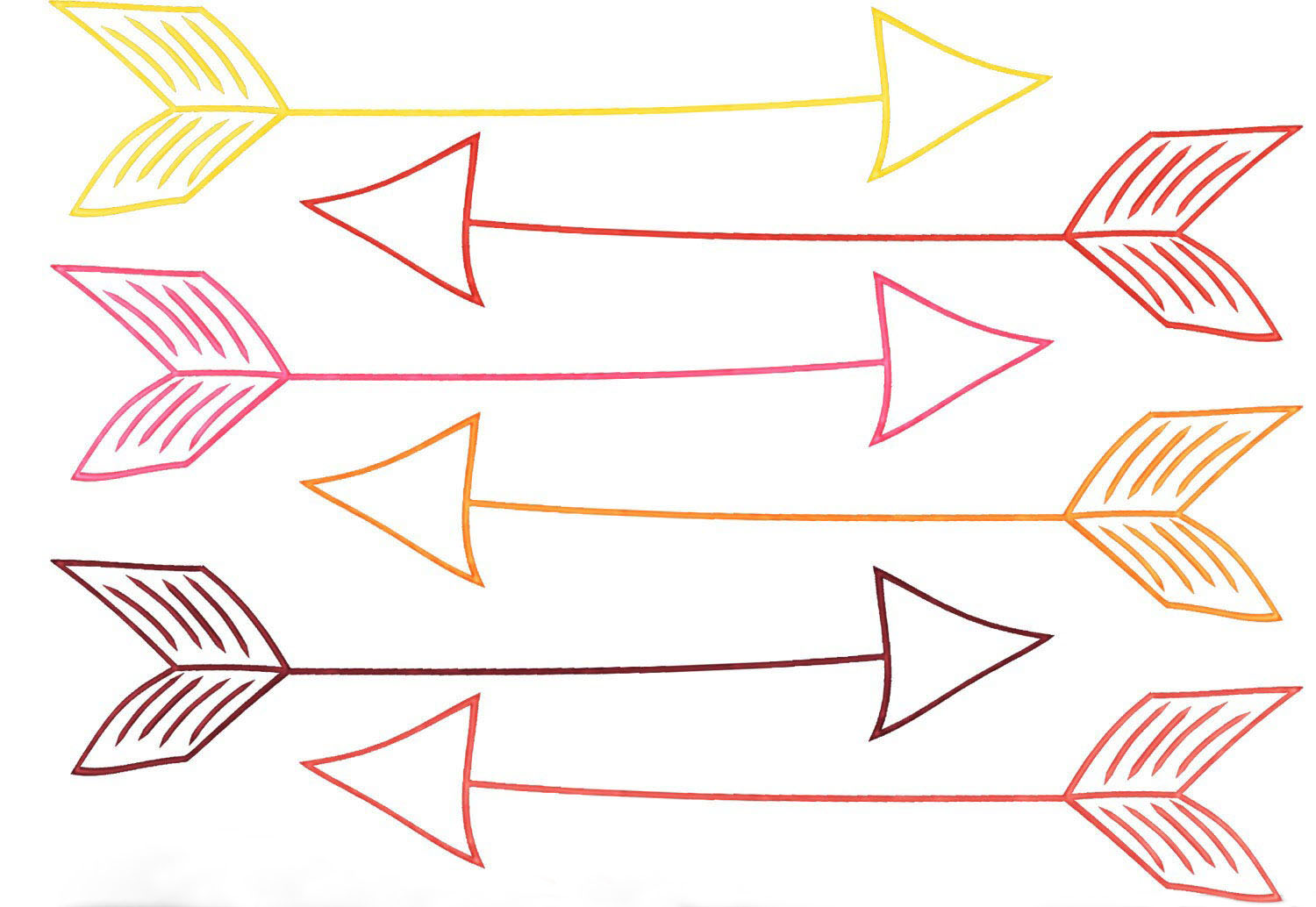 Summary of beautiful arrow shapes Picture 10