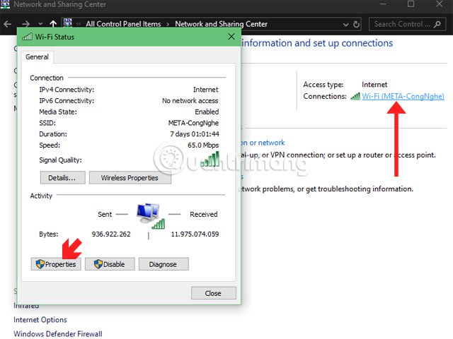 Summary of errors that cannot reach the network and how to fix errors on the computer Picture 8