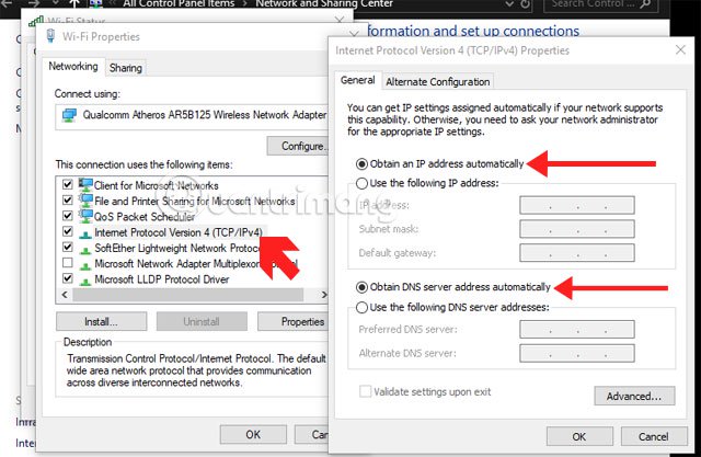 Summary of errors that cannot reach the network and how to fix errors on the computer Picture 9
