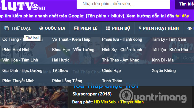 Summary of high quality movie viewing websites in Vietnam Picture 1
