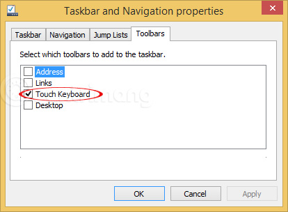 Summary of several ways to open virtual keyboard on Windows XP / 7/8 / 8.1 / 10 Picture 4