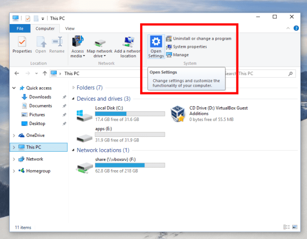 Summary of several ways to quickly access the Settings application on Windows 10 Picture 6