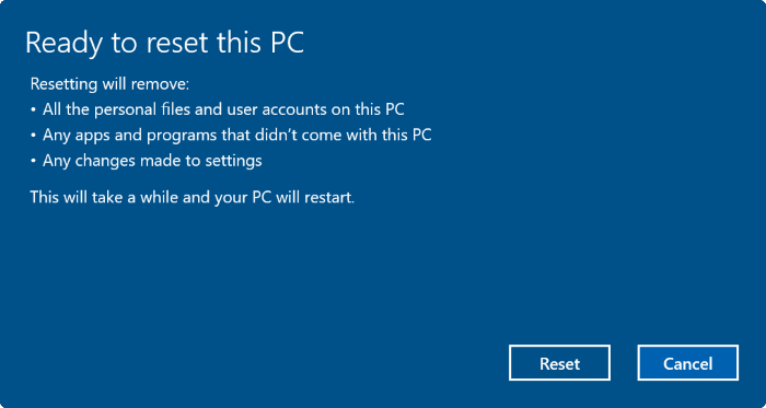 Summary of some simple ways to Reset Windows 10 Picture 15