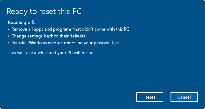 Summary of some simple ways to Reset Windows 10 Picture 7