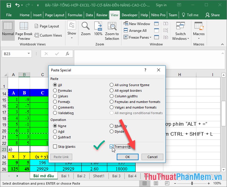 Summary of tips, good Excel tips for accounting people Picture 10