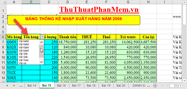 Summary of tips, good Excel tips for accounting people Picture 9