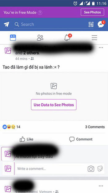 Surf Facebook data for free with Viettel network Picture 2