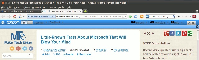 Surf the Web safely and privately with the Cocoon utility Picture 2