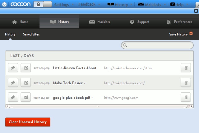 Surf the Web safely and privately with the Cocoon utility Picture 4