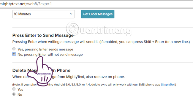 Sync Android SMS messages to PC using MightyText Picture 9
