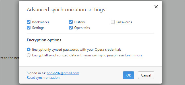 Sync bookmarks, extensions and other browser data between computers Picture 8