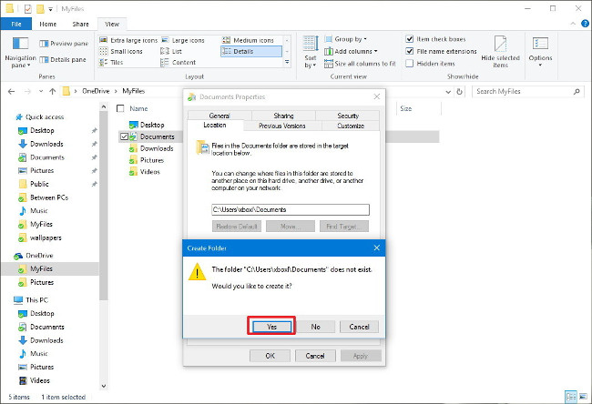 Sync Desktop, Document, ... on Windows 10 with OneDrive Picture 7