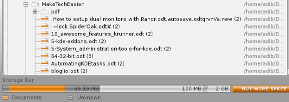 Sync files with SpiderOak Picture 2
