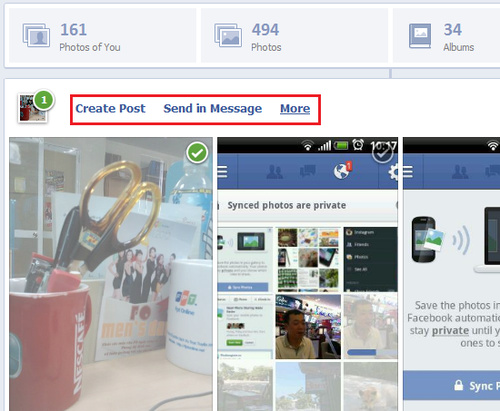 Sync photos on mobile with Facebook account Picture 5