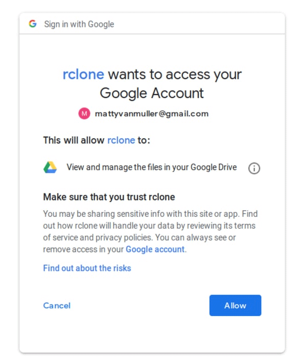 Synchronize cloud storage services on Linux with Rclone Picture 4