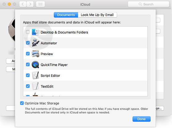 Synchronize files and folders on Desktop and Document on macOS Sierra with iCloud Picture 4