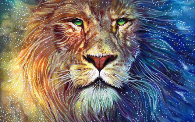 Synthesis of beautiful Lion and Hai Su's wallpaper for computers Picture 3